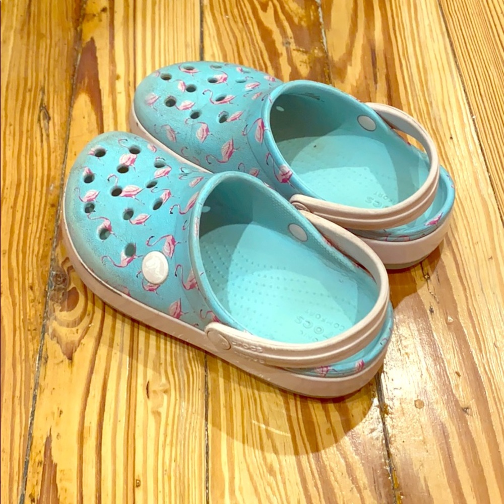 🦩 Flamingo CROCS Crocband clogs 🐊 Super comfy!